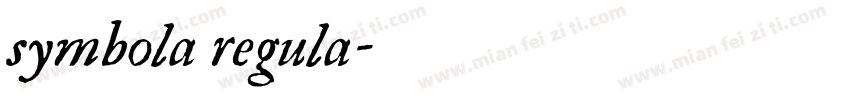 symbola regula字体转换